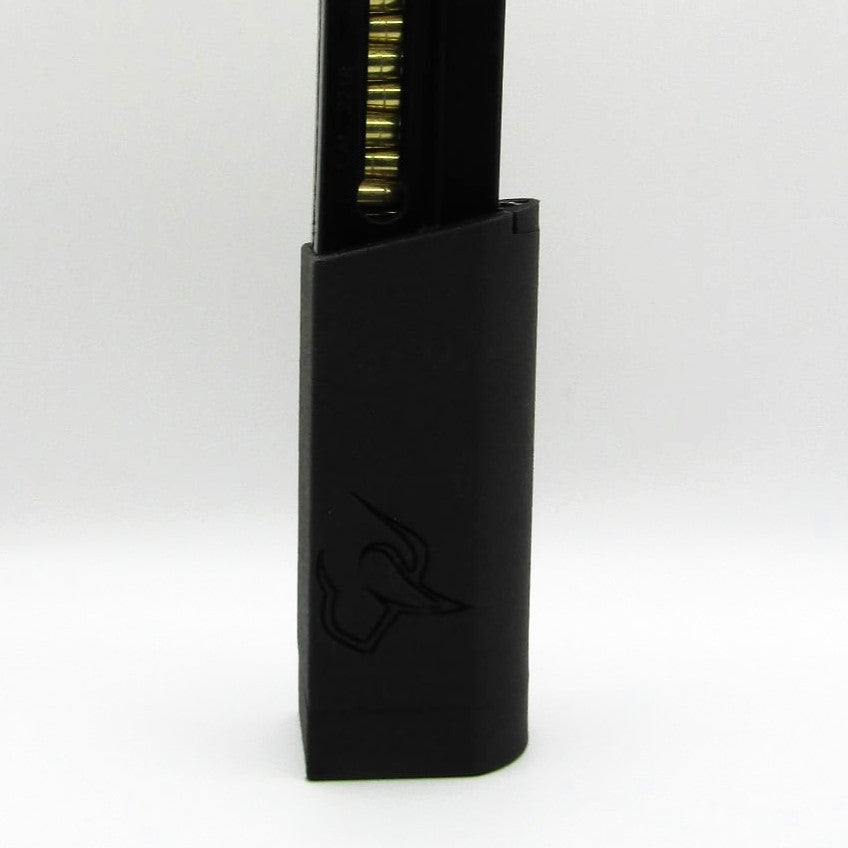 Taurus TX22 Magazine Extension with 15-round capacity increase, black durable design, precision fit for TX22 magazines.
