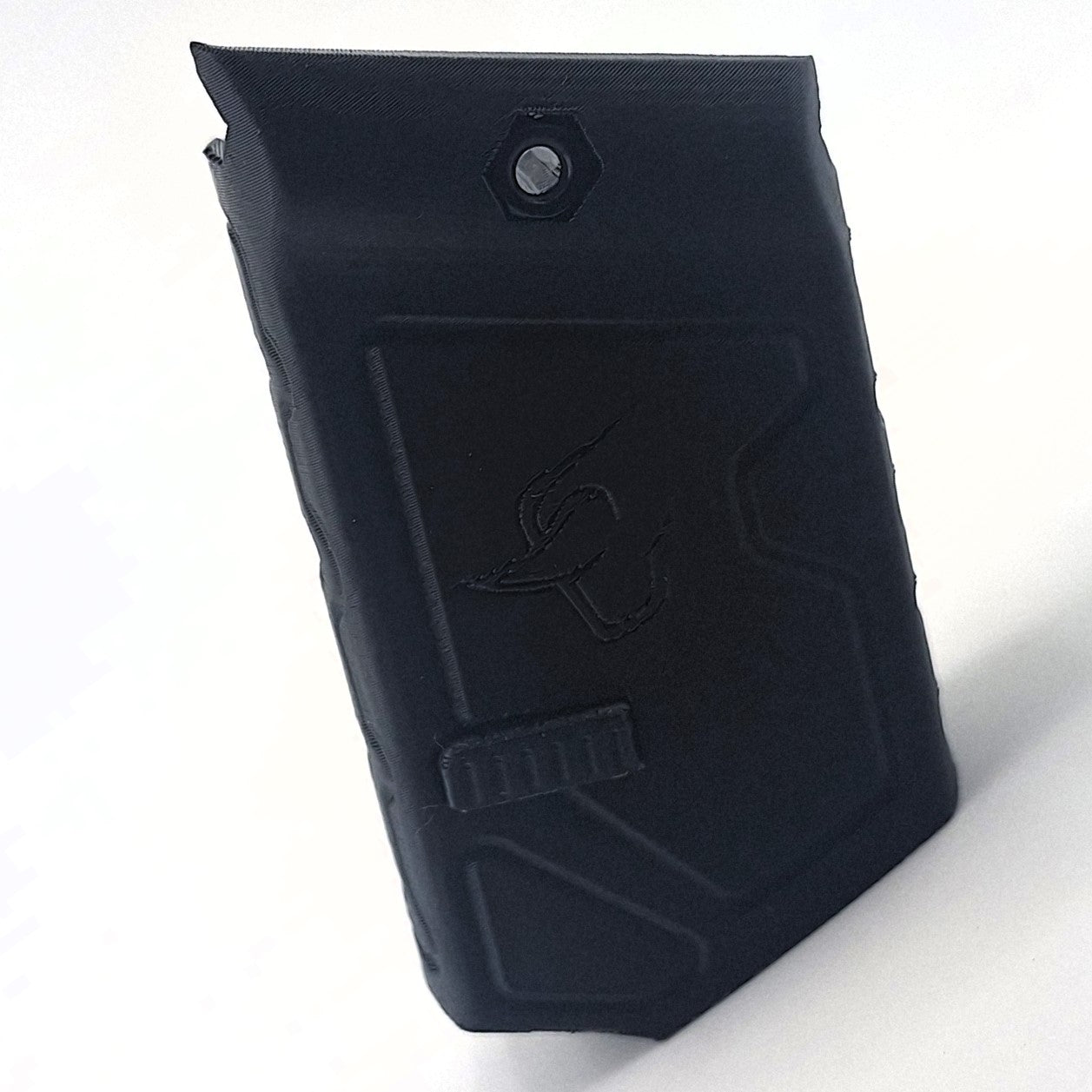 Black TX22 Mag Holder with push-button release for Taurus TX22 magazines, designed for quick and secure magazine swaps