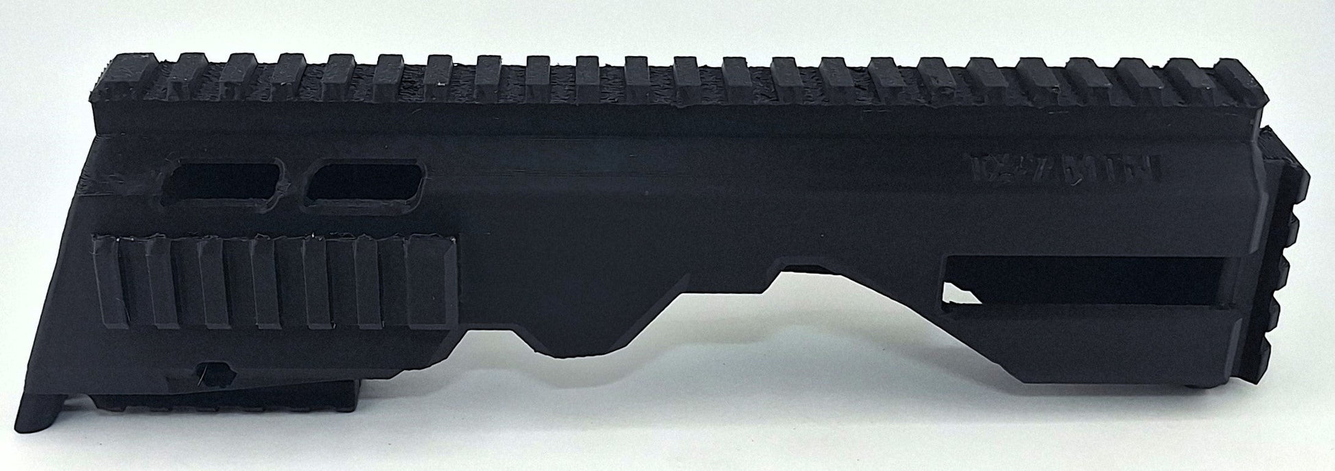 Black modular TX22 MTN Chassis with integrated rail system for improved stability and ergonomics