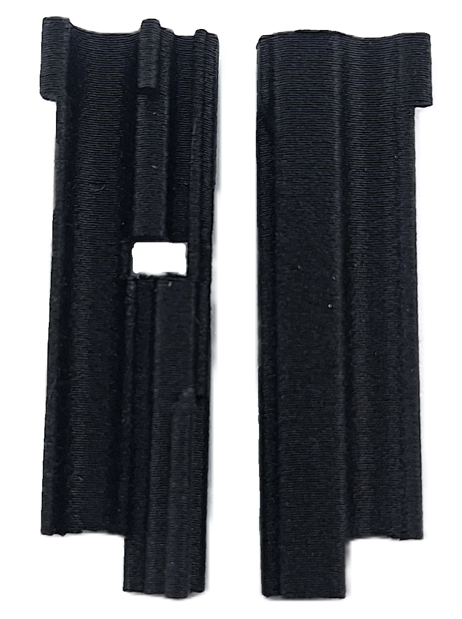 TAURUS TX22 striker pack replacement housing made of PA-6 carbon fiber nylon, 2 pack shown